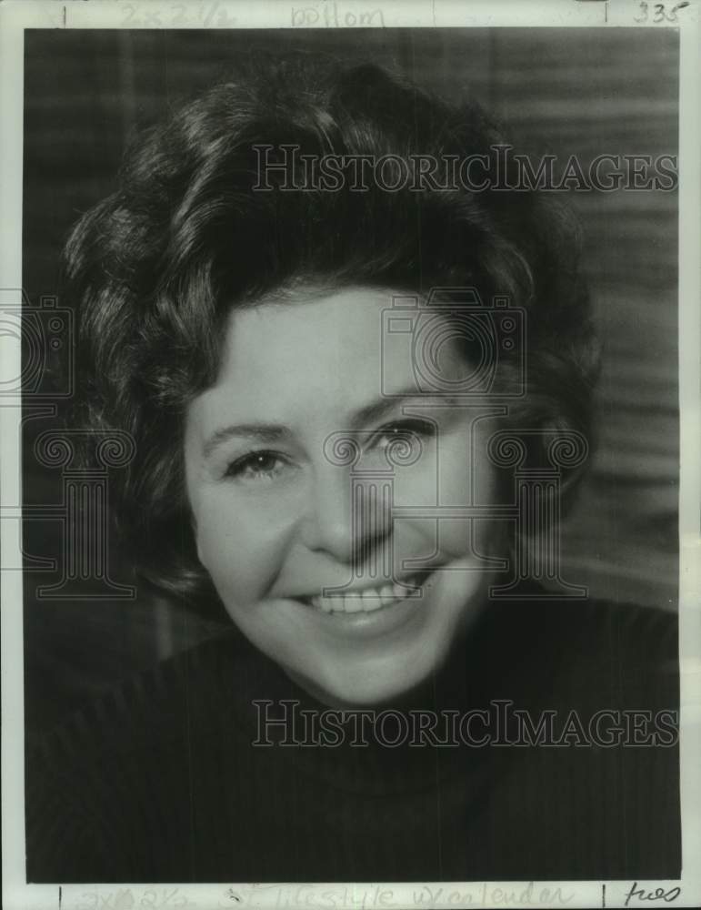 1979 Press Photo Mezzo soprano Christa Ludwig at Theater of Performing Arts
