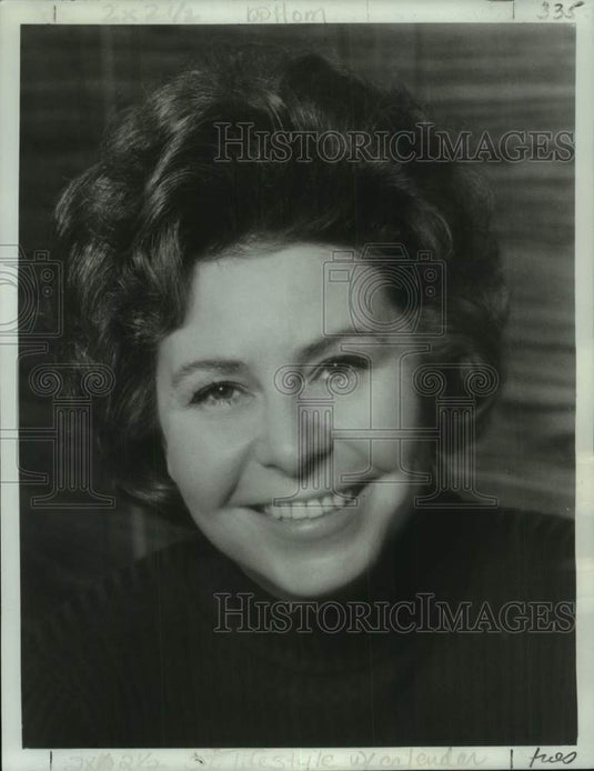 1979 Press Photo Mezzo soprano Christa Ludwig at Theater of Performing Arts