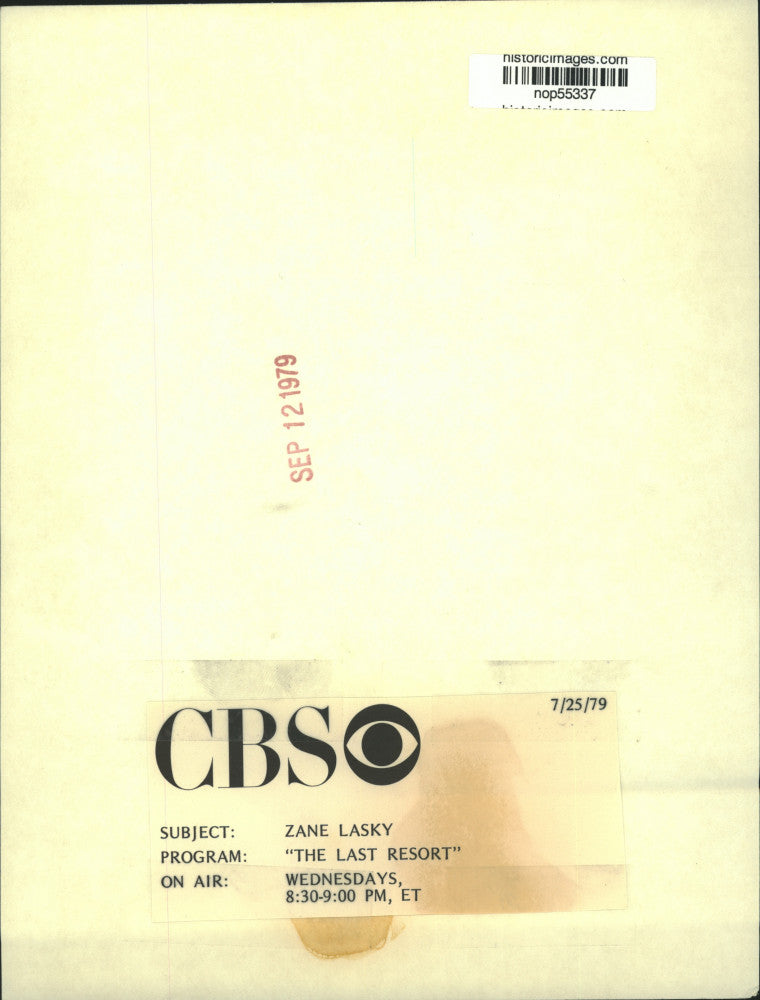 1979 Press Photo Zane Lasky stars in "The Last Resort, Wednesdays on CBS-TV
