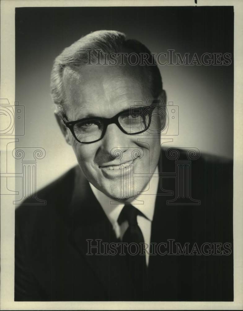 1969 Press Photo Frank McGee of &quot;The Frank McGee Report&quot; - nop56251