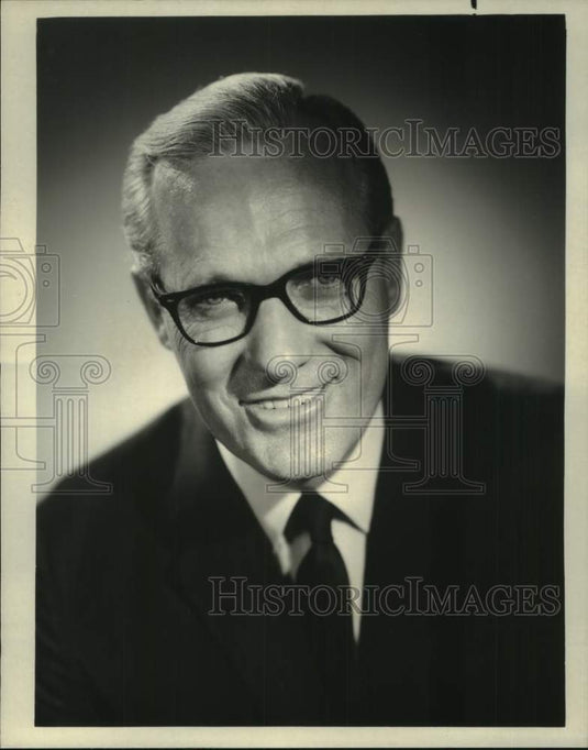 1969 Press Photo Frank McGee of "The Frank McGee Report" - nop56251