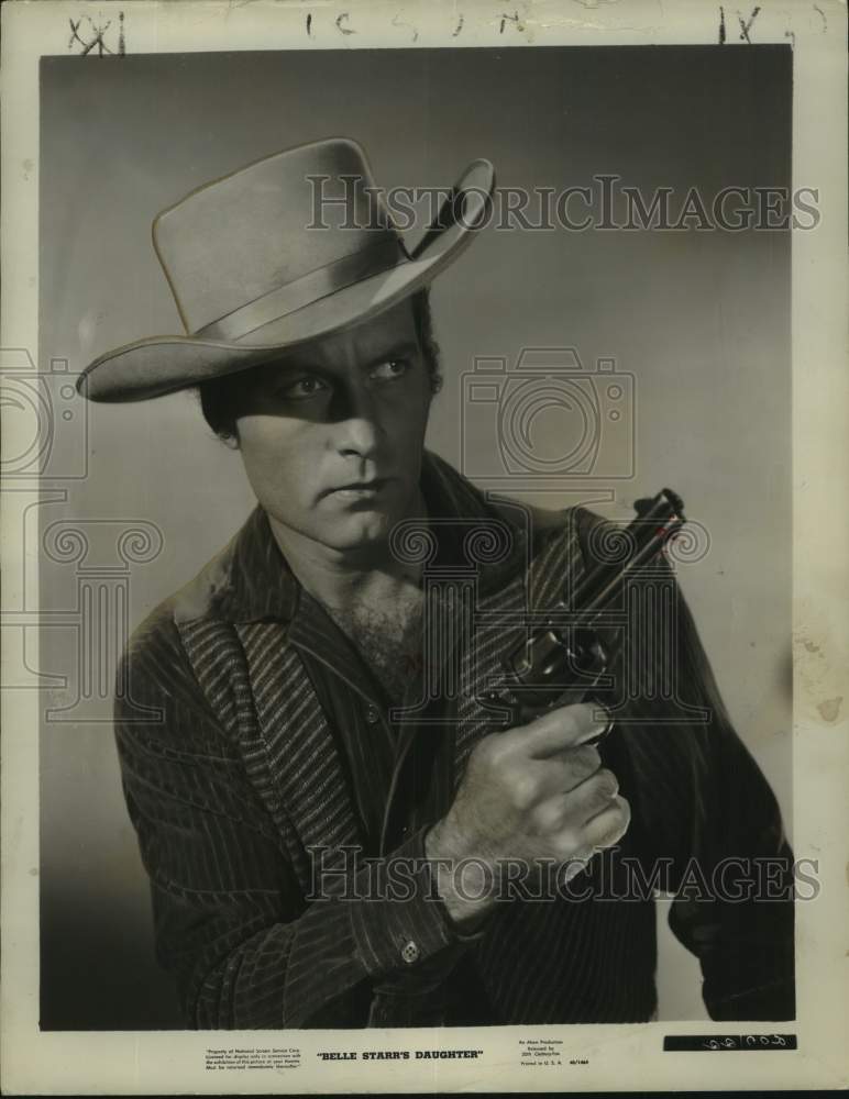 1948 Press Photo George Montgomery stars in "Belle Starr's Daughter."