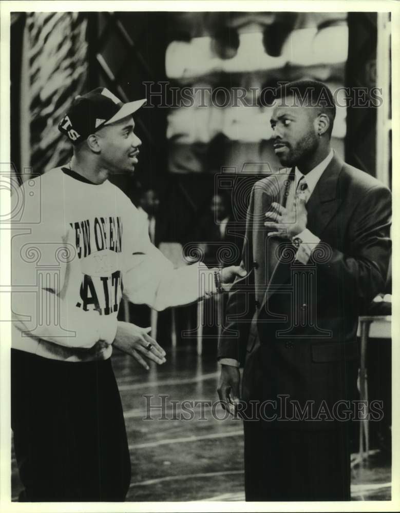 1992 Press Photo Kadeem Hardison and Duane Martin in NBC-TV's "Out All Night"- Historic Images