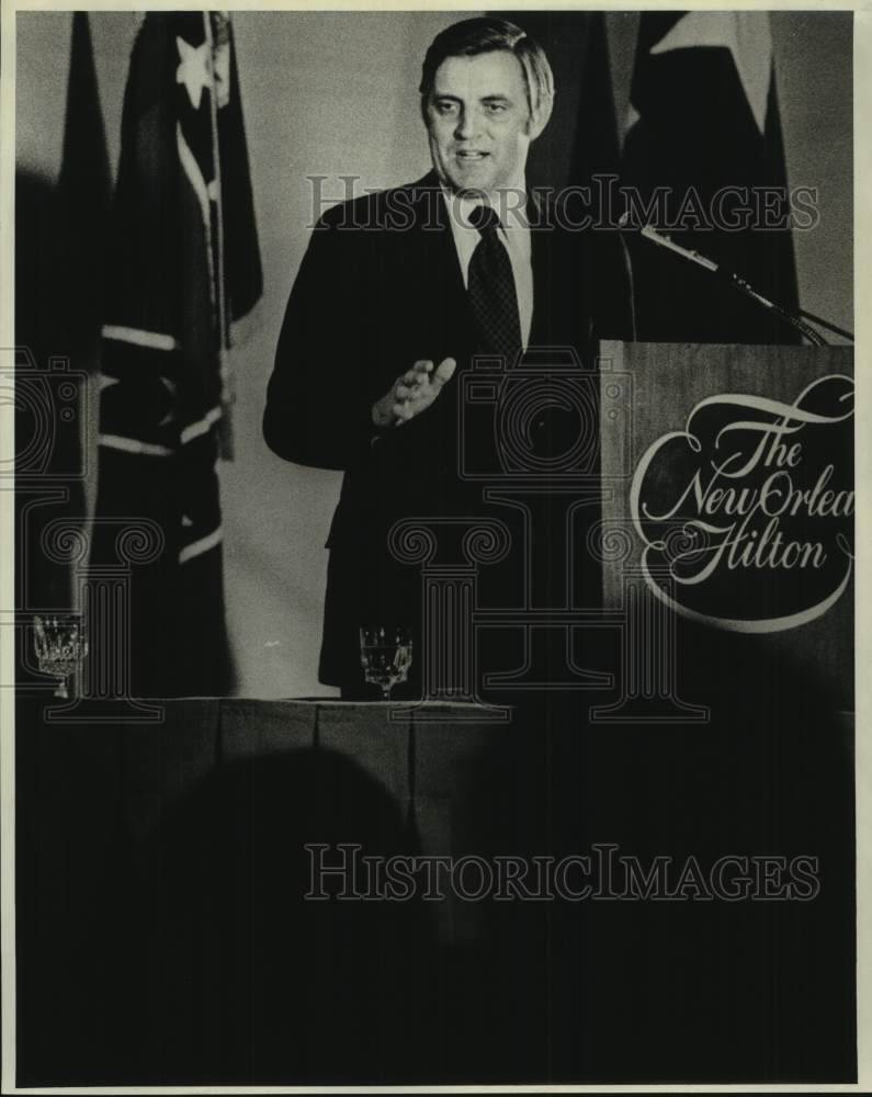 1978 Press Photo Walter Mondale at The New Orleans Hilton hotel for event