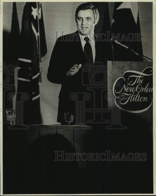 1978 Press Photo Walter Mondale at The New Orleans Hilton hotel for event