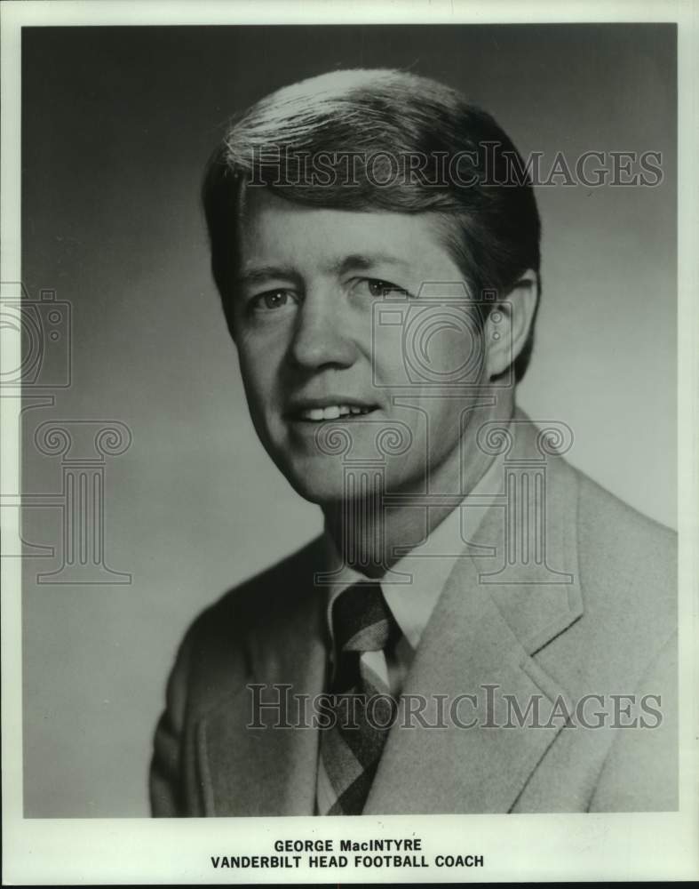 1979 Press Photo George MacIntyre, Vanderbilt Head football - nop57888- Historic Images