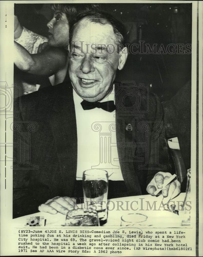 1962 Press Photo Comedian Joe Lewis shown at event. - nop57958- Historic Images