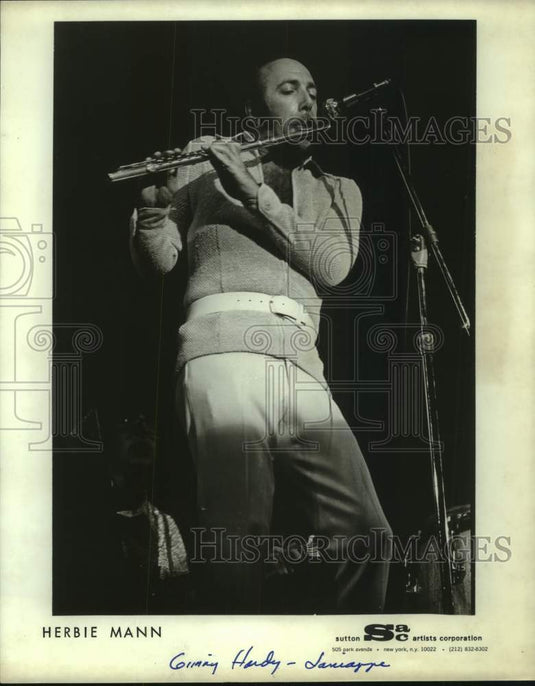 1978 Press Photo Herbie Mann, Flute player - nop58067