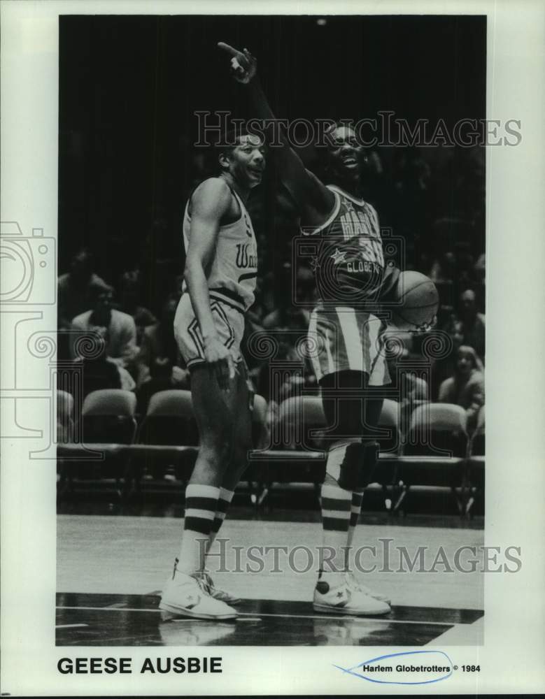 1984 Press Photo Harlem Globetrotter basketball player Geese Ausbie - nop58345- Historic Images