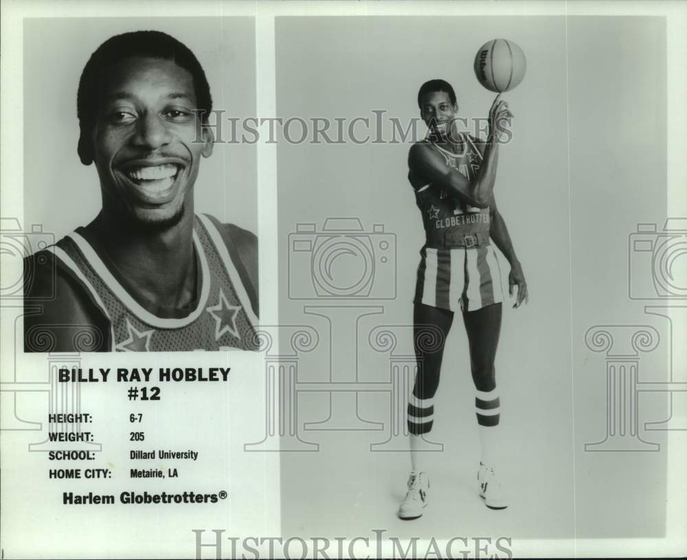 1984 Press Photo Harlem Globetrotter basketball player Billy Ray Hobley.- Historic Images