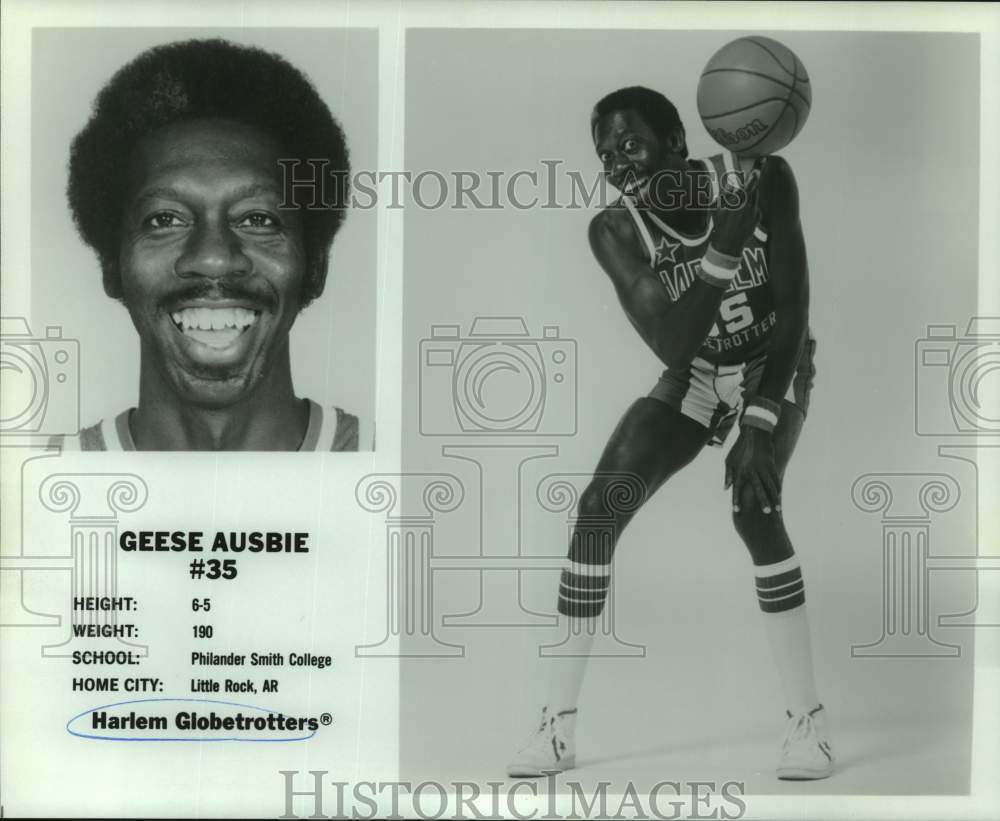 1984 Press Photo Harlem Globetrotter basketball player Geese Ausbie - nop58534- Historic Images