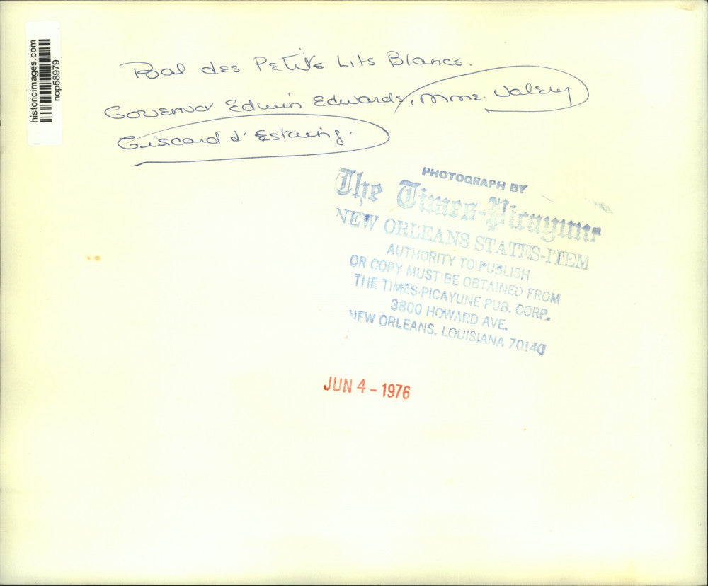 1976 Press Photo Delegates attend the Bal des Petits Lits Blancs - nop58979