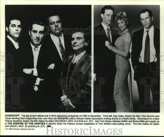 1991 Press Photo HBO's exclusive November films' stars - nop58982