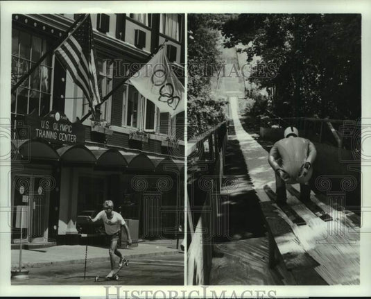 1983 Press Photo U.S. Olympic Training Center in Lake Placid - nop59141- Historic Images