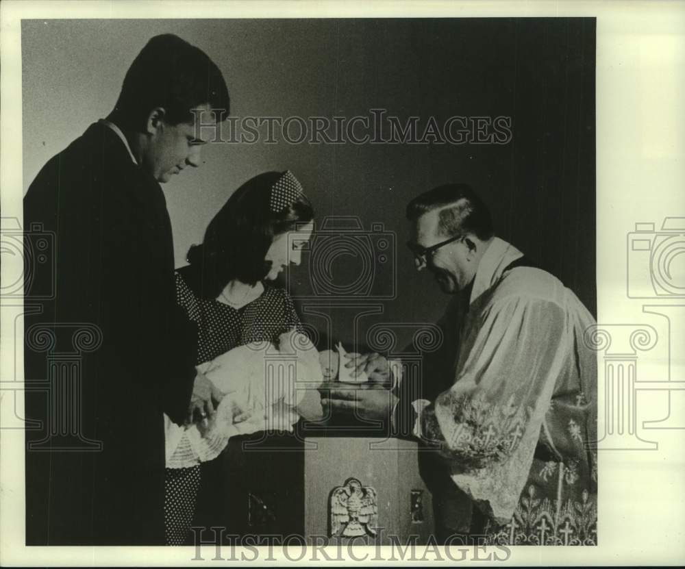 1967 Press Photo Patrick Lyndon Nugent christening at Stonewall, Texas
