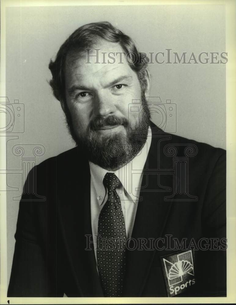 1985 Press Photo Merlin Olsen, NBC Sportscaster - nop60141- Historic Images