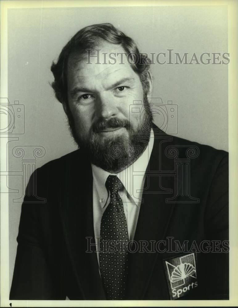 1985 Press Photo Merlin Olsen, sports announcer and actor - nop60163- Historic Images