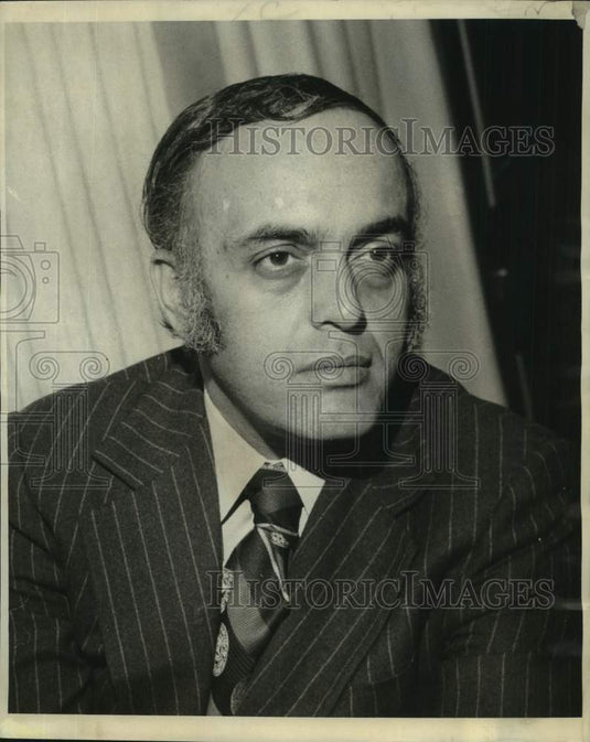 1973 Press Photo Robert Novak, addressing The Forest Products Association