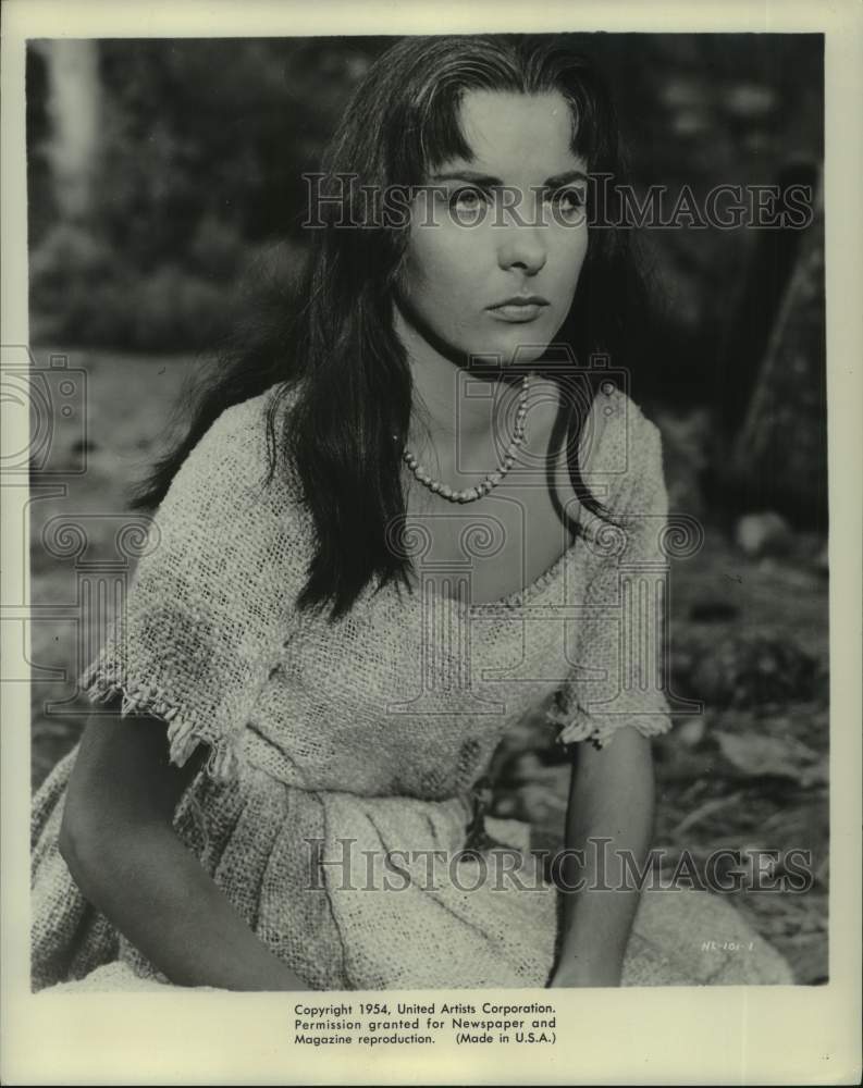 1954 Press Photo Jean Peters, American Actress - nop61090