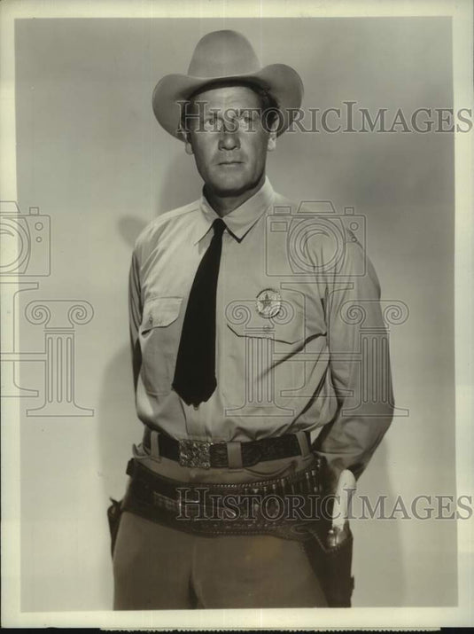 Press Photo Joel McCrea stars on NBC's "Tale of the Texas Rangers" - nop62220