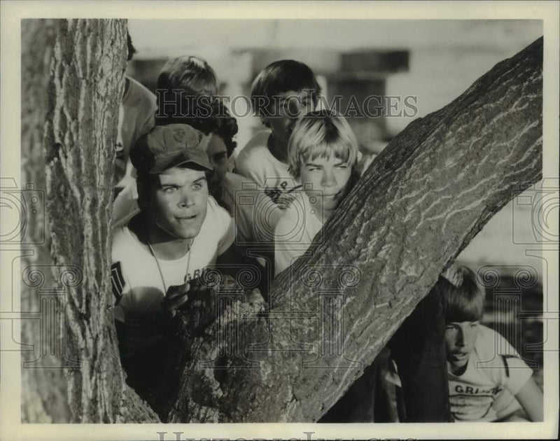 Load image into Gallery viewer, 1980 Press Photo Demetre Phillips and stars of "Camp Grizzly," on ABC-TV
