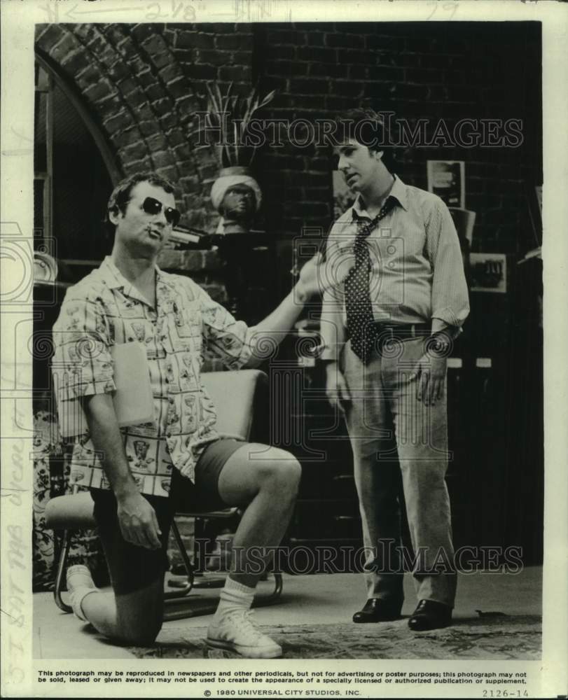 1980 Press Photo Bill Murray and Bruno Kirby star in Where the Buffalo Roam.
