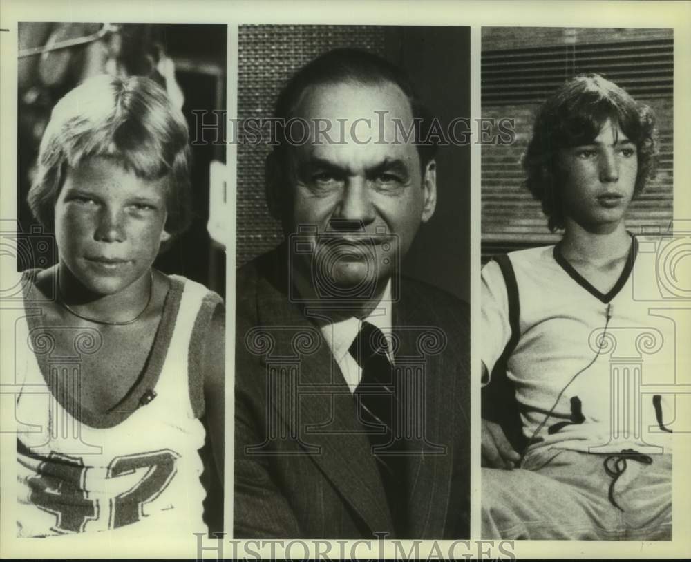 1979 Press Photo Edwin Newman & young marijuana smokers on NBC's "Special Treat"