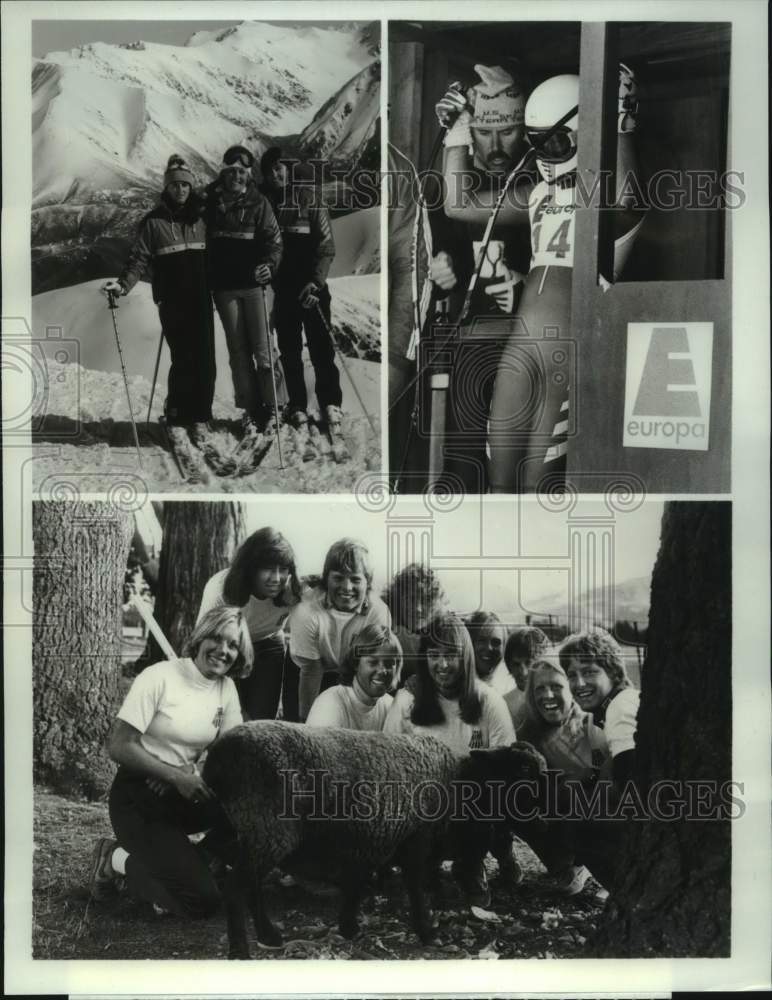 1983 Press Photo U.S. Women&#39;s Alpine Ski Team at 1984 Winter Olympics, on ABC.- Historic Images