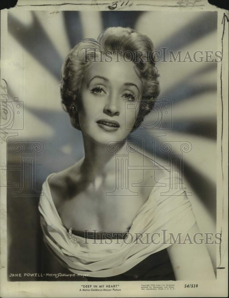 1954 Press Photo Actress Jane Powell in &quot;Deep in my Heart&quot; movie - nop67572