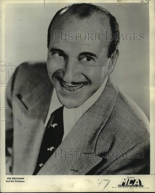 1949 Press Photo Pianist Joe Reichman, "the Pagliacci of the Piano" - nop67929