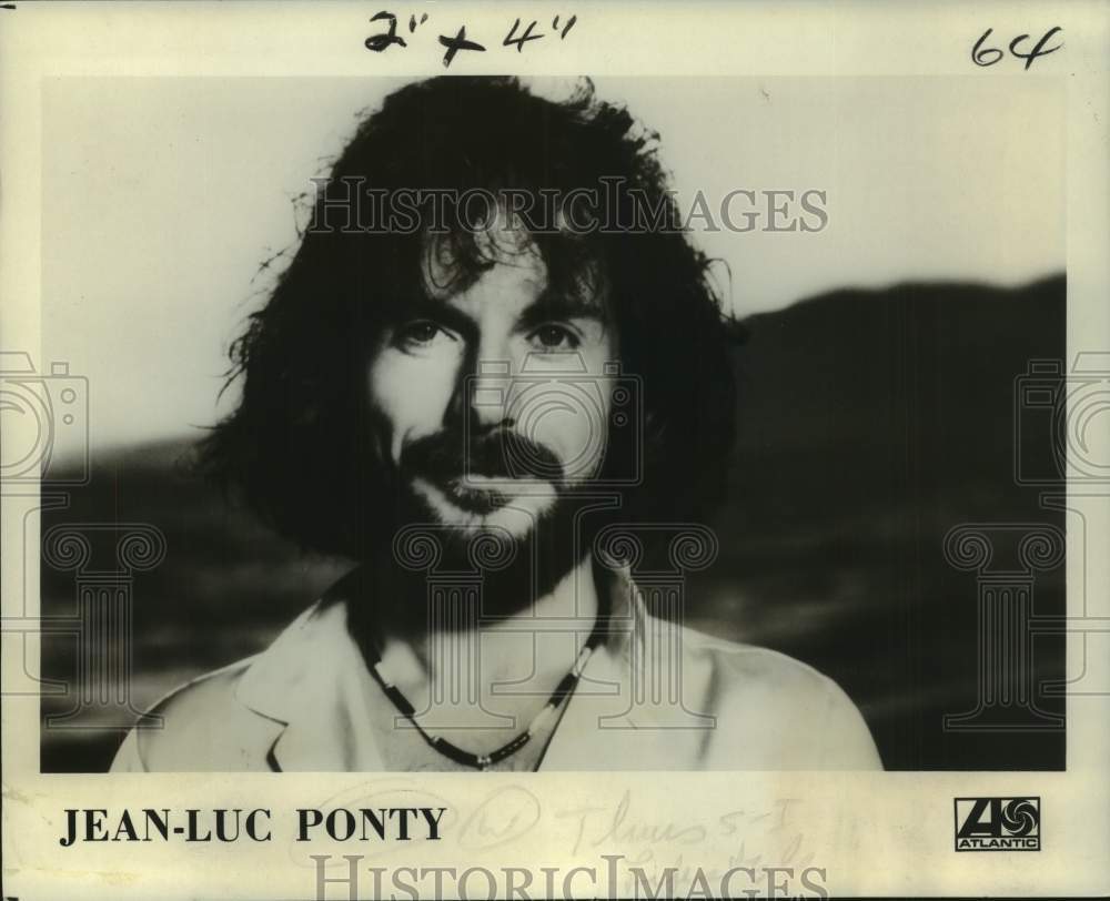1977 Press Photo Jean-Luc Ponty, Jazz-rock violinist - nop69362
