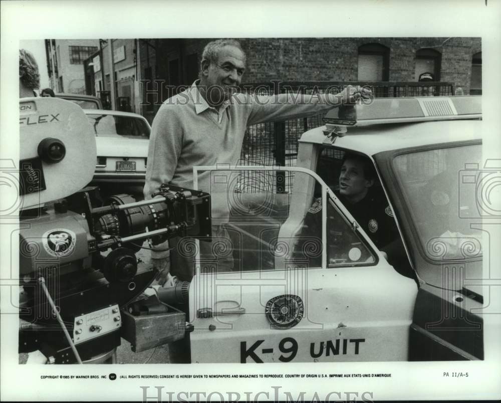 1985 Press Photo &quot;Police Academy 2&quot; movie scene being filmed - nop69533- Historic Images