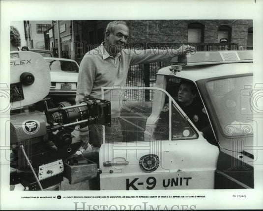 1985 Press Photo "Police Academy 2" movie scene being filmed - nop69533- Historic Images