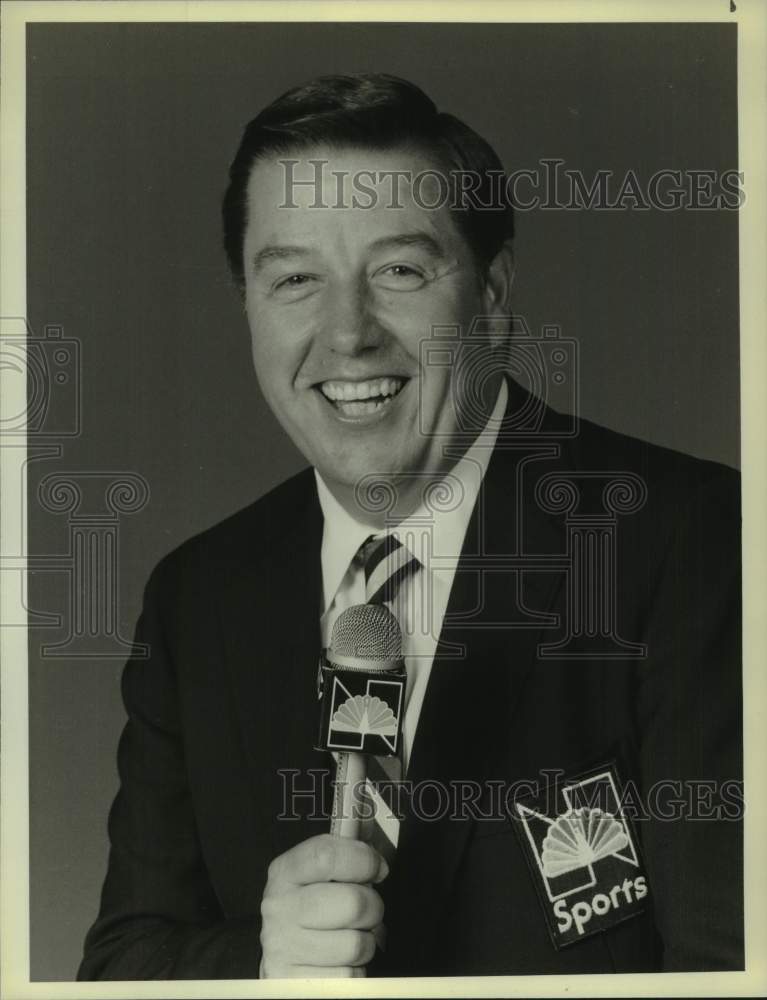 1986 Press Photo Jay Randolph, NBC Sportscaster - nop70039- Historic Images
