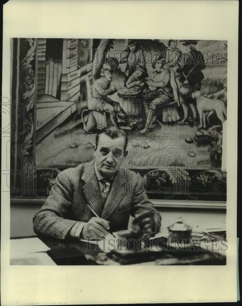 1960 Press Photo Author Marcel Pagnol of &quot;The Days Were Too Short&quot; &quot;Fanny&quot; books