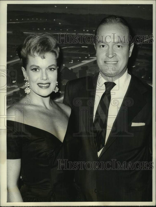 1959 Press Photo Janis Paige and Bob Hope in "Bob Hope Buick Show," on NBC-TV