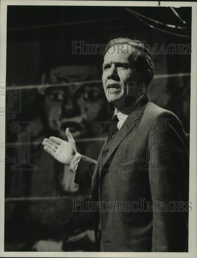 1965 Press Photo Roy Poole on "The Catholic Hour" on NBC-TV - nop70513