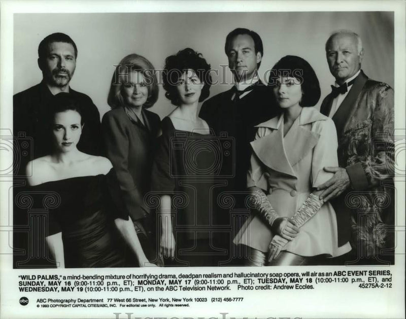 Load image into Gallery viewer, 1993 Press Photo Lead cast of the soap opera "Wild Palms" airing on ABC-TV
