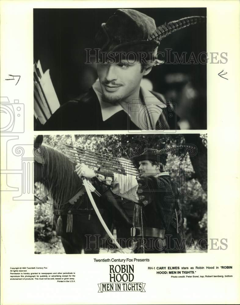 1993 Press Photo Cary Elwes stars in &quot;Robin Hood: Men in Tights.&quot; - nop72939- Historic Images