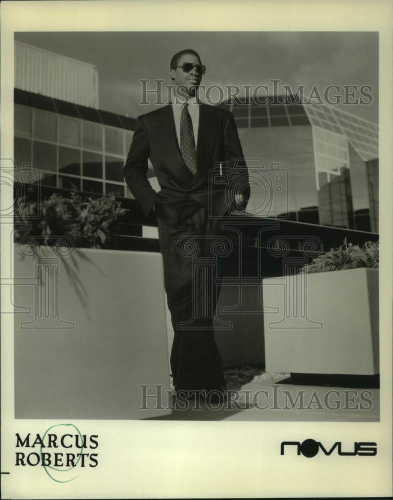 1991 Press Photo Jazz pianist Marcus Roberts - nop74063- Historic Images