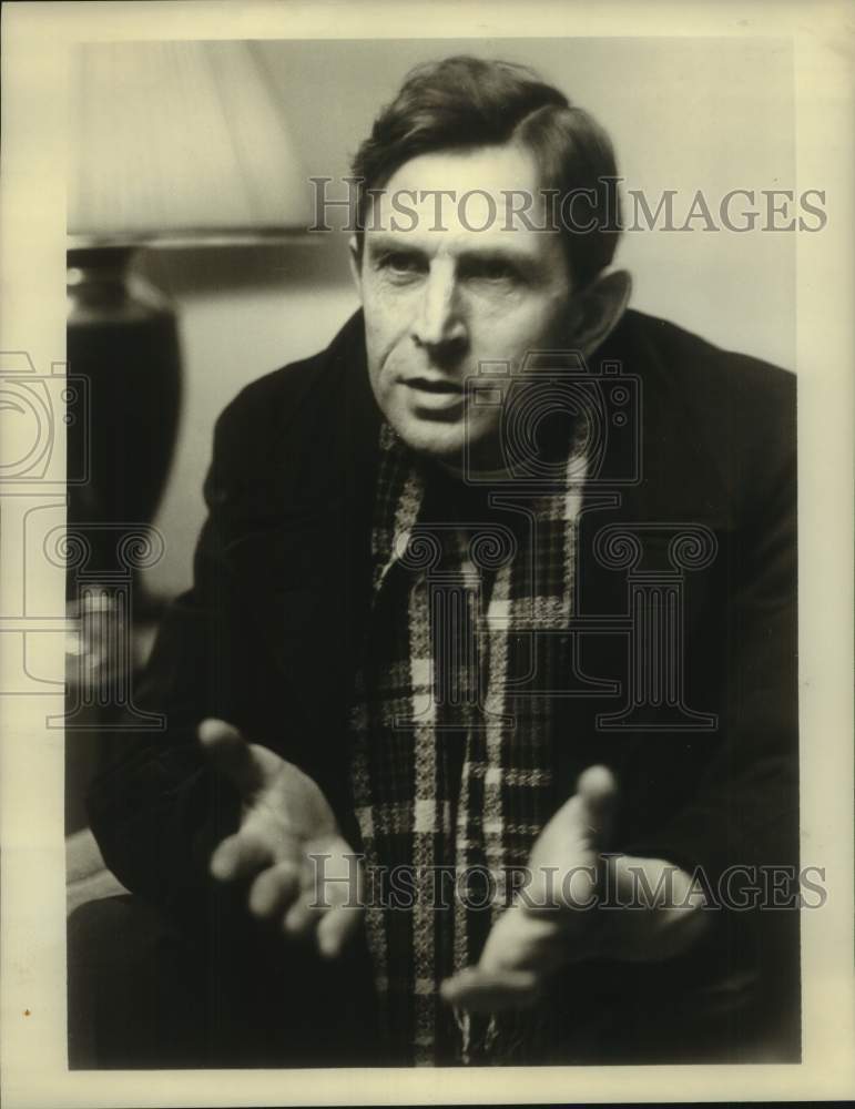 1958 Press Photo Reverend Michael Scott, The author of &quot;A Time to Speak&quot;