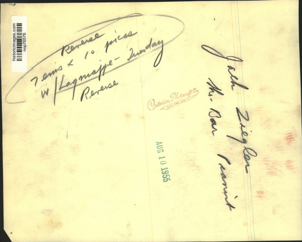 1955 Press Photo Sho-Bar pianist Jack Ziegler - nop76576