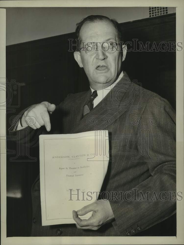 1947 Press Photo Representative Paul Shafer makes a speech in Washington, D.C.