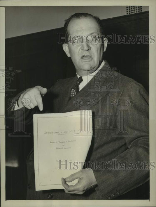 1947 Press Photo Representative Paul Shafer makes a speech in Washington, D.C.