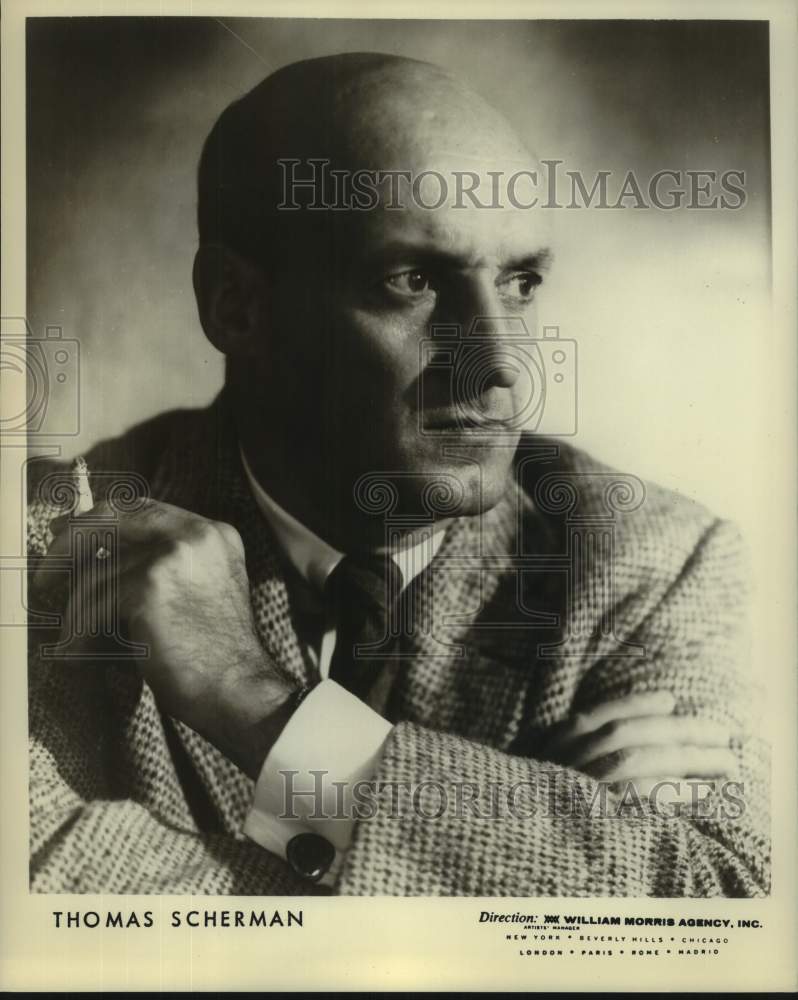 1954 Press Photo Thomas Scherman, American conductor. - nop77611