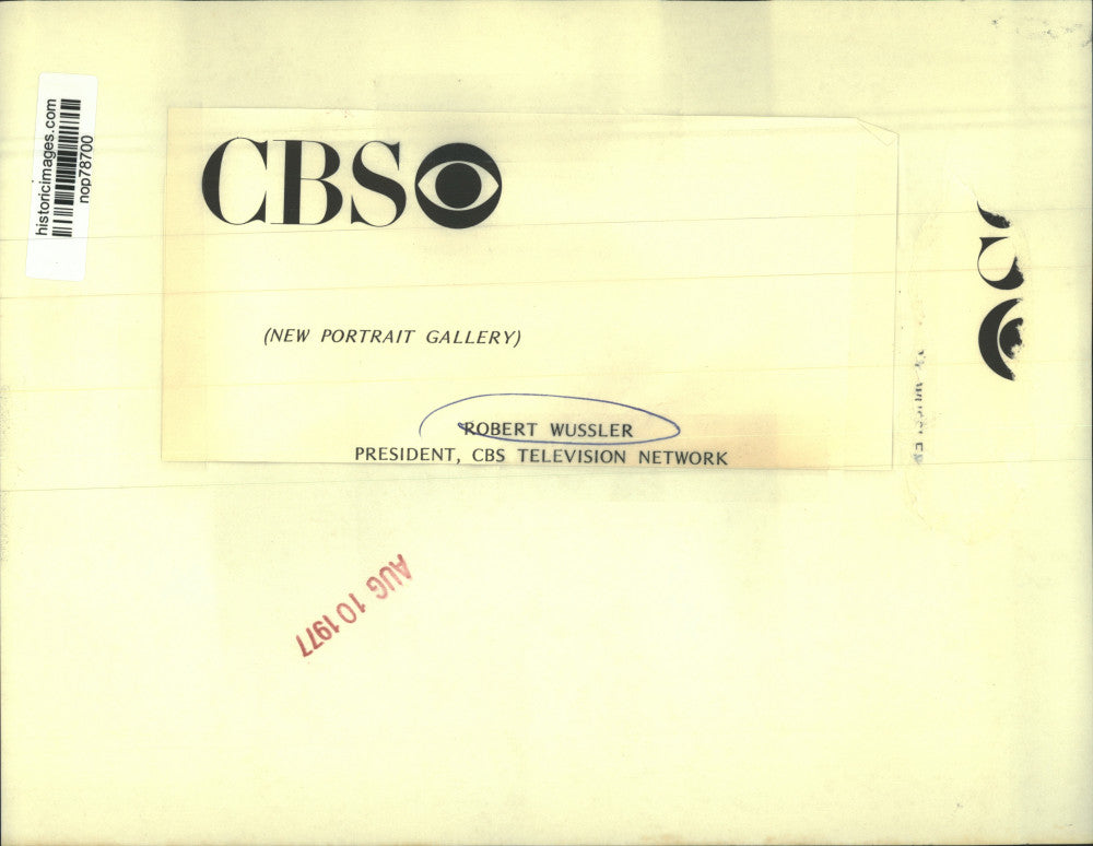 1977 Press Photo CBS Television Network President Robert Wussler. - nop78700
