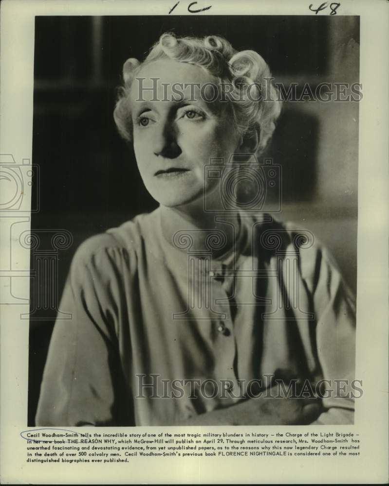 Load image into Gallery viewer, 1972 Press Photo Cecil Woodham-Smith, author of "The Reason Why" - nop78986
