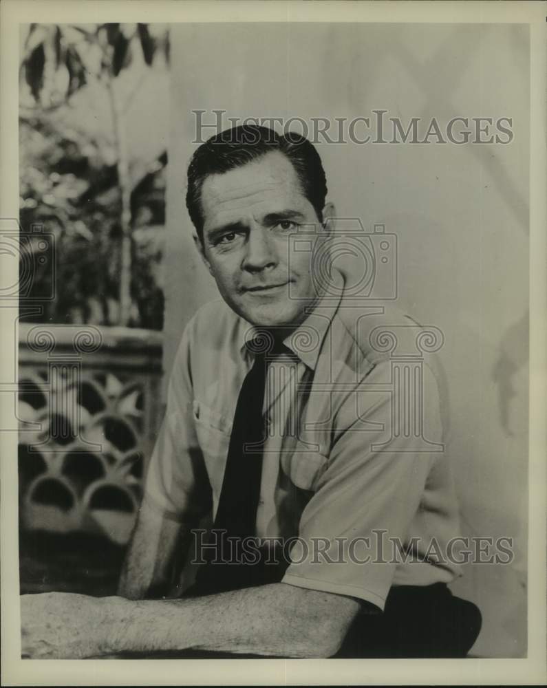 1956 Press Photo Donald Woods, as Reverend Rodger Perkins in &quot;The Little Herald&quot;