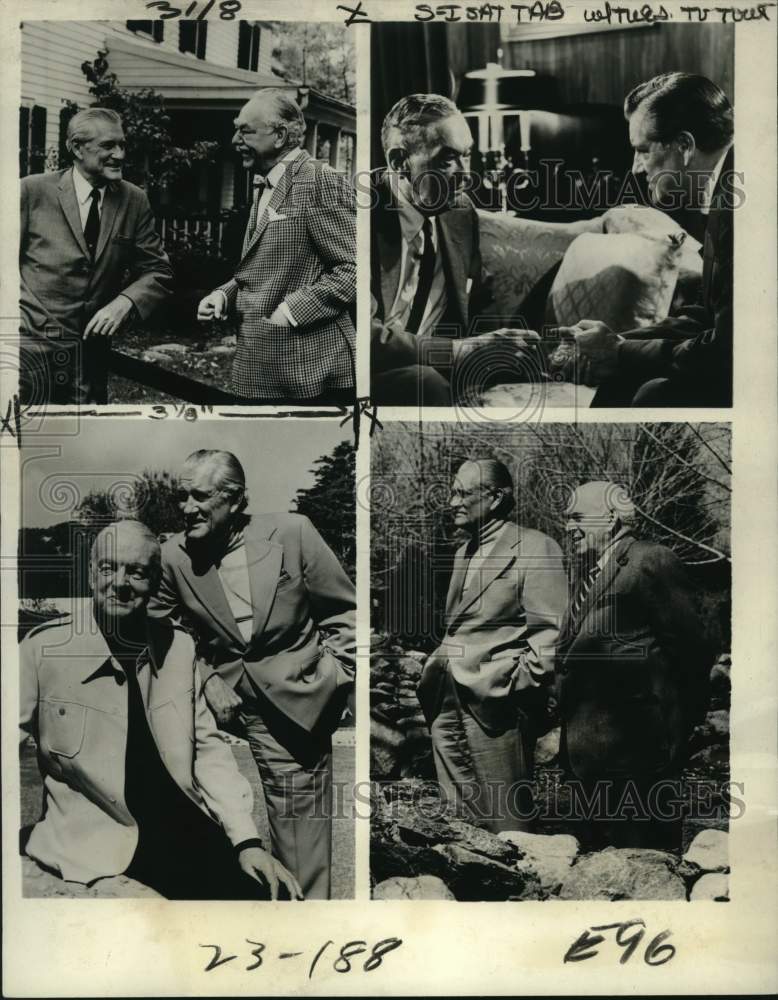 1977 Press Photo Guests on &quot;A Conversation with Eric Sevareid&quot; - nop79435
