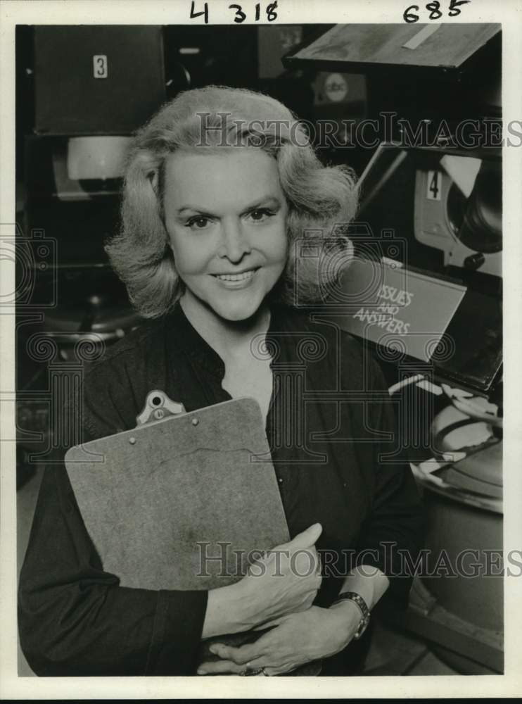 1980 Press Photo Peggy Whedon, Producer ABC News &quot;Issues and Answers&quot;